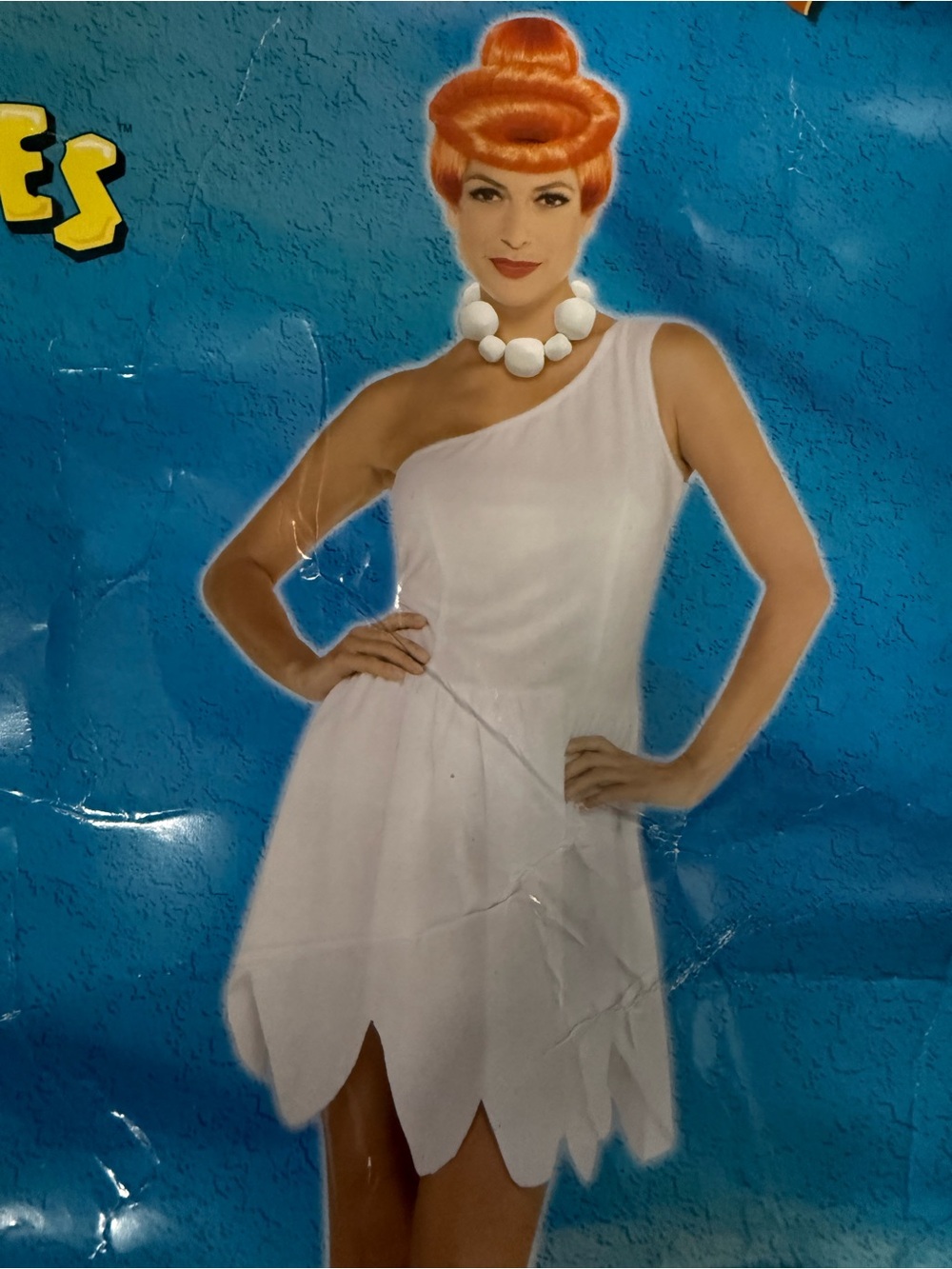 NEW Wilma flintstone costume - dress, wig, jewelry - couples costume